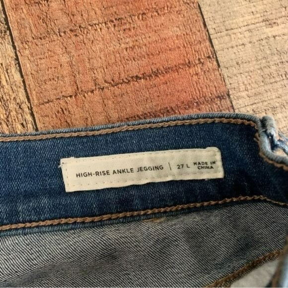 Pacsun womens distressed skinny denim jeans high rise ankle jeggings -27 - Picture 6 of 11